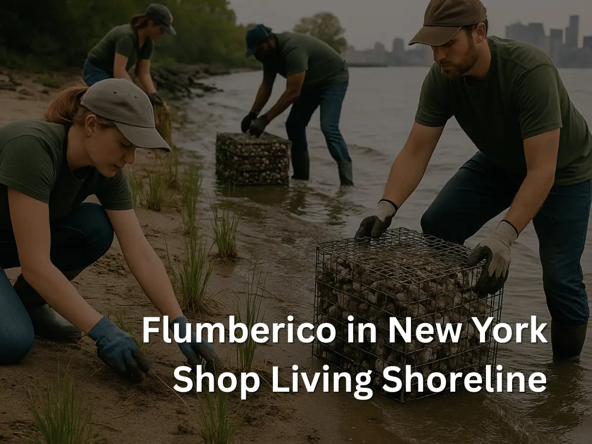 Oyster reef restoration site